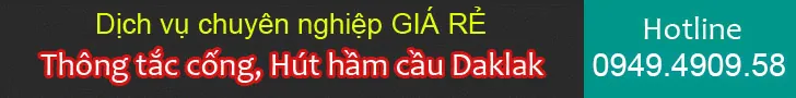 Hút hầm cầu Đắk Lắk